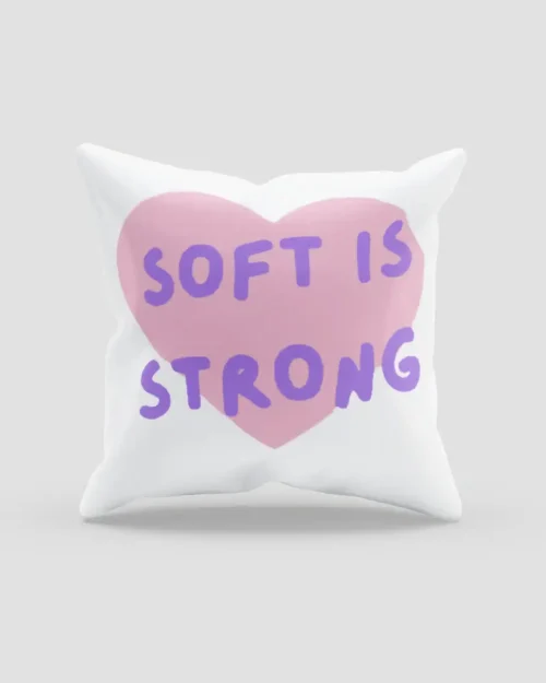 white katseye soft is strong pillowcase